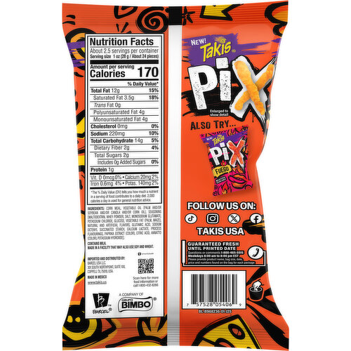 Takis Cheezy Blast Pix Bag