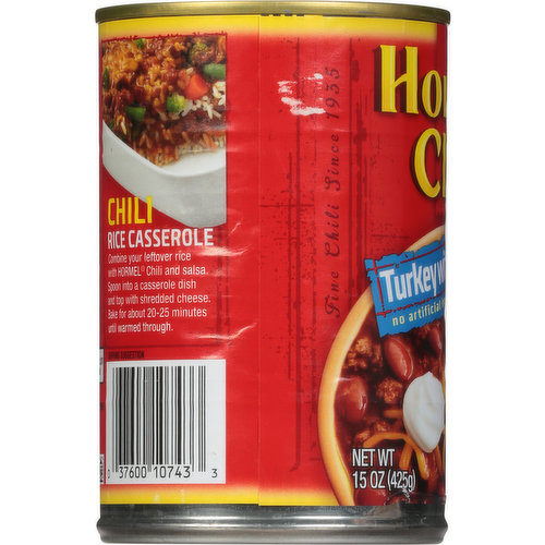 Hormel Chili Turkey with Beans