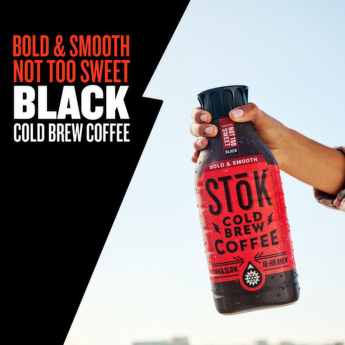 SToK Not Too Sweet Black Cold Brew Coffee Bottle