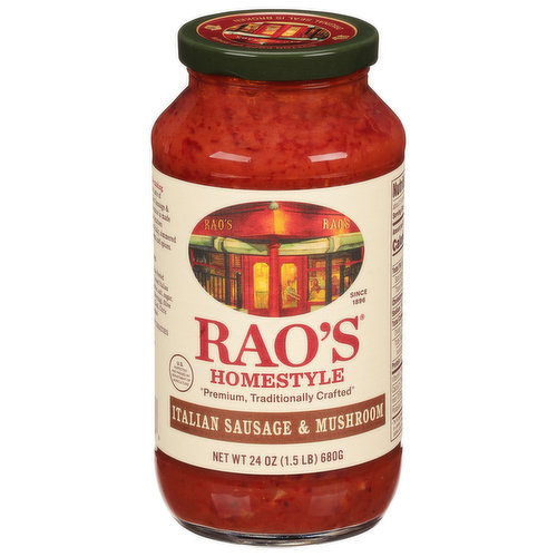 Rao's Sauce, Italian Sausage & Mushroom