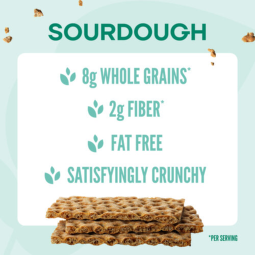 Wasa Sourdough Crispbread - Crackers, Non-GMO Ingredients & Fat Free
