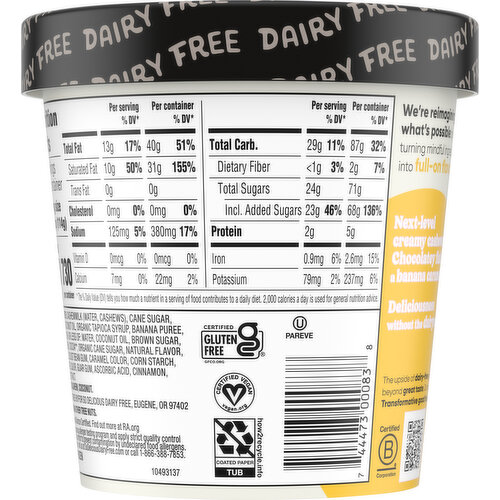 So Delicious Dairy Free Non-Dairy Cashewmilk Bananas Foster Frozen Dessert