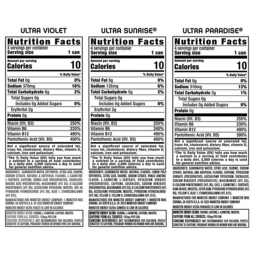 Monster Energy Ultra Monster Energy Ultra Variety Pack POP 12 Pack - 16 Fl Oz
