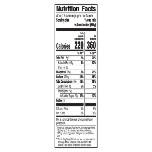 Betty Crocker Wild Blueberry Muffin & Quick Bread Mix