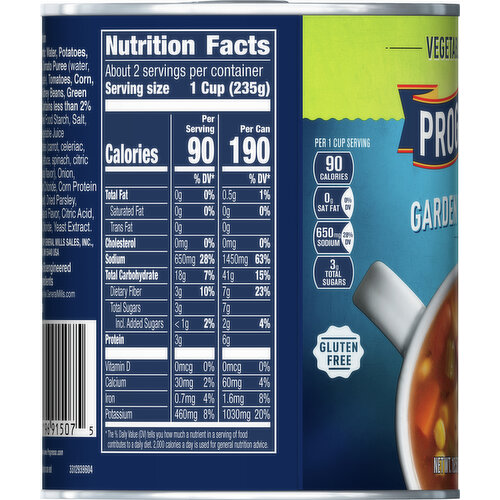 Progresso Soup, Garden Vegetable