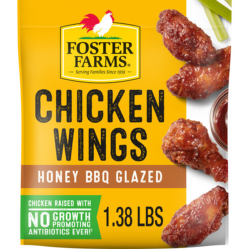 Foster Farms Honey BBQ Chicken Wings, Frozen Image 2 of 10