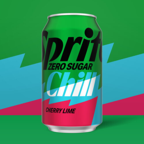 Sprite ® Chill Zero Sugar Cherry Lime Natural Flavor Soda Soft Drink Cans