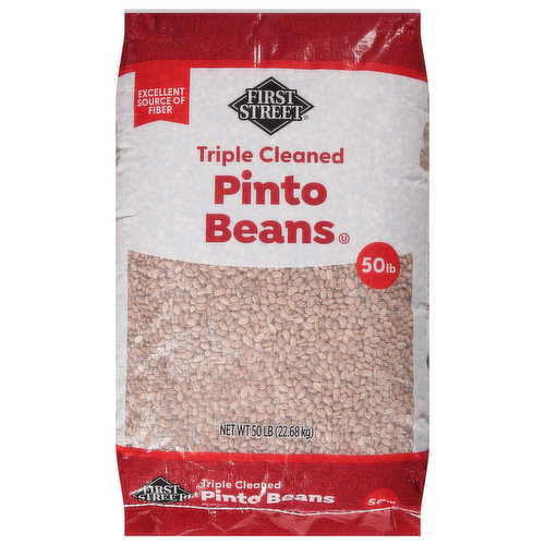 First Street Pinto Beans, Triple Cleaned