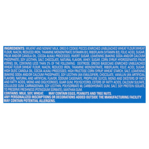 Carvel Premium Creamy Vanilla Ice Cream Ice Cream Cake with Oreo Cookie Pieces