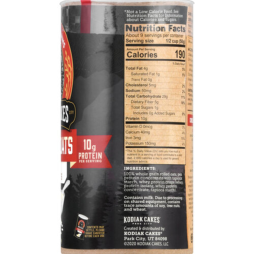 Kodiak Classic Rolled Oats Protein Oats