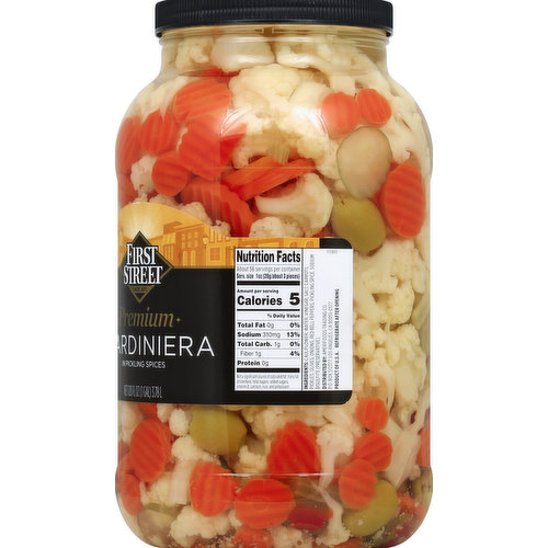 First Street Giardiniera, in Pickling Spices, Premium
