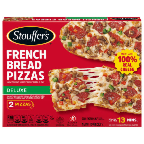 Stouffer's French Bread Pizzas, Deluxe