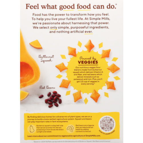 Simple Mills Snack Crackers, Baked, Cheddar