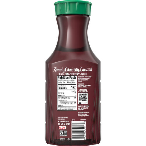 Simply  Cranberry Cocktail Fruit Juice