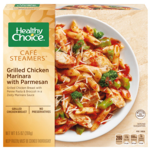 Healthy Choice Chicken Marinara, with Parmesan, Grilled