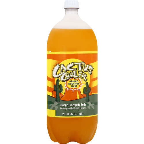 Cactus Cooler Soda, Orange Pineapple Blast