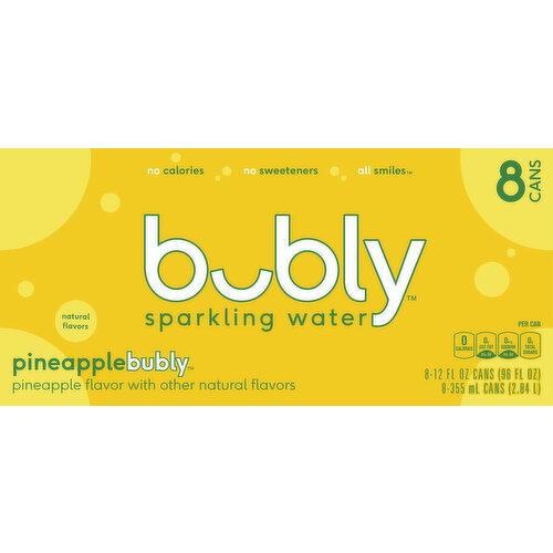 bubly Sparkling Water, Pineapple