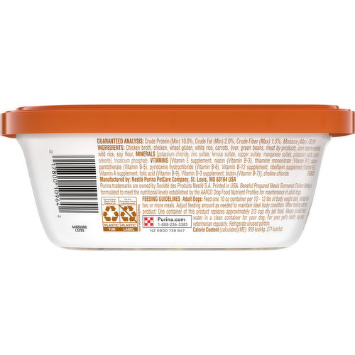 Purina Dog Food, Simmered Chicken Medley, Prepared Meals