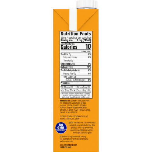 Kitchen Basics Original Turkey Stock for Cooking