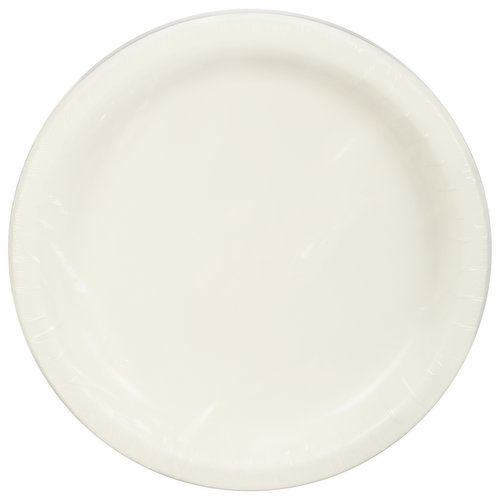 First Street Plates, White, 10 Inch