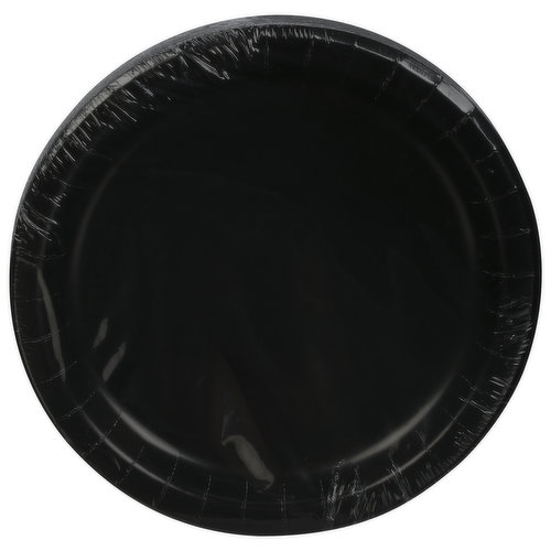 First Street Plates, Black Velvet, 6.75 Inch