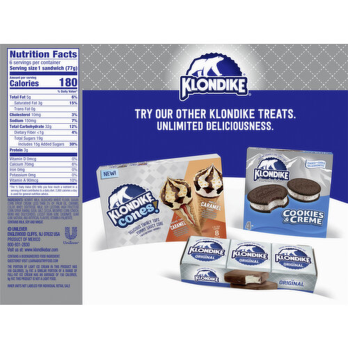 Klondike Sandwiches, Classic Vanilla