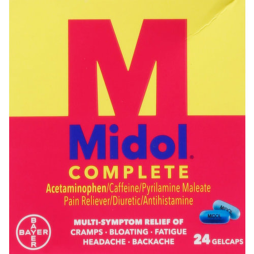 Midol Multi-Symptom Relief, Gelcaps