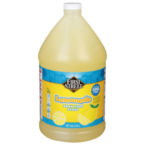 First Street Snow Cone Syrup, Lemonade
