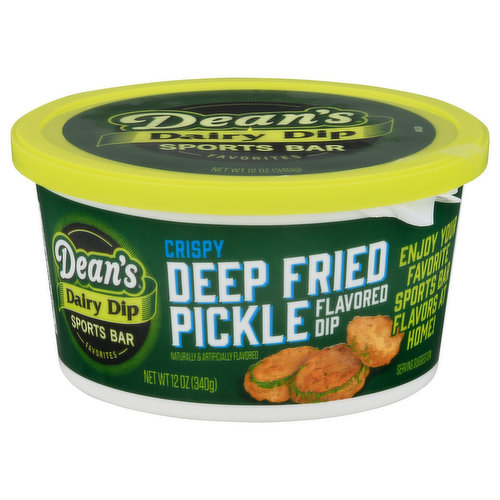 Dean's Flavored Dip, Crispy Deep Fried Pickle