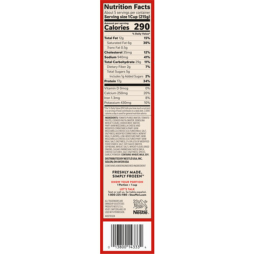 Stouffer's Lasagna, with Meat & Sauce, Classic, Family Size