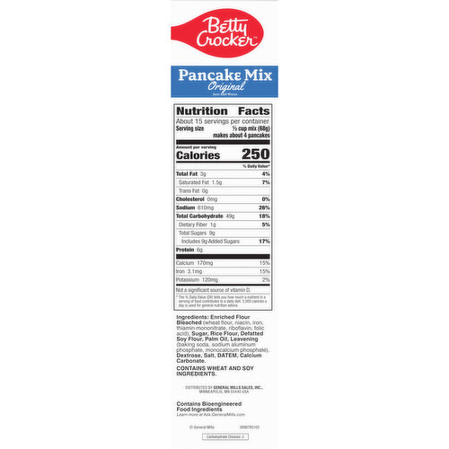 Betty Crocker Complete Original Pancake Mix