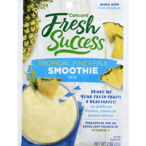 Concord Foods Smoothie Mix, Tropical Pineapple