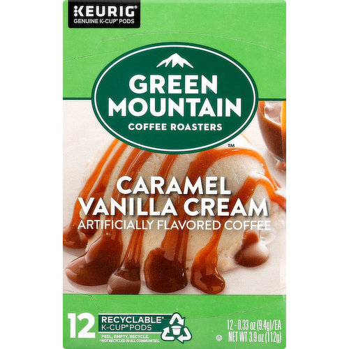 Green Mountain Coffee, Caramel Vanilla Cream, K-Cup Pods