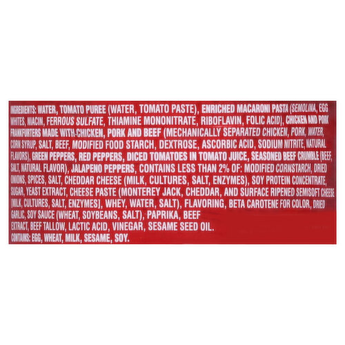 Campbell's Chili Dog Mac Soup