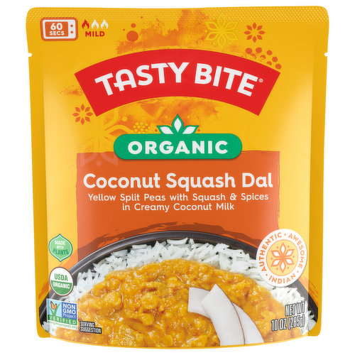 Tasty Bite Coconut Squash Dal, Organic, Mild