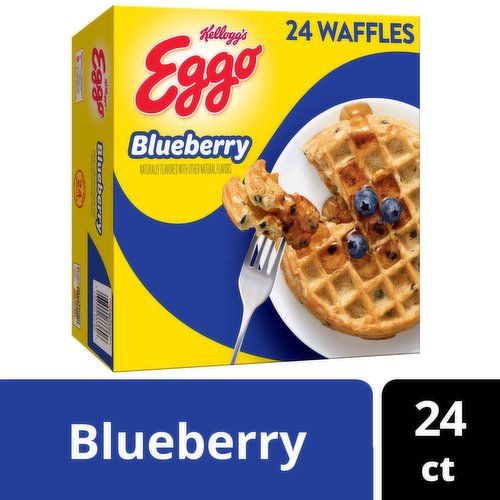 Eggo Frozen Waffles, Blueberry, Family Pack