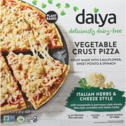 Daiya Pizza, Vegetable Crust, Italian Herbs & Cheeze Style