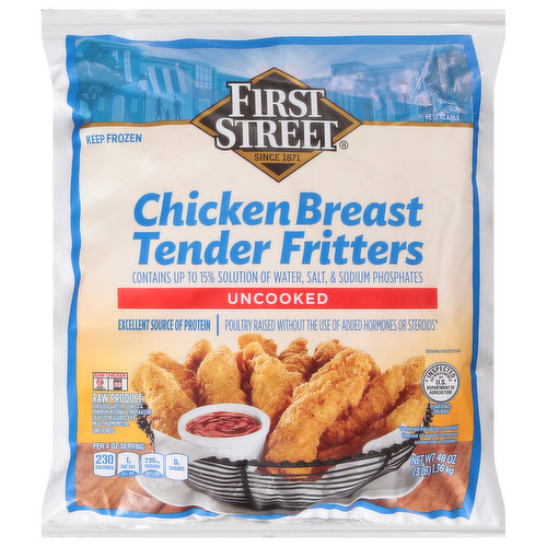 First Street Chicken Breast, Tender Fritters
