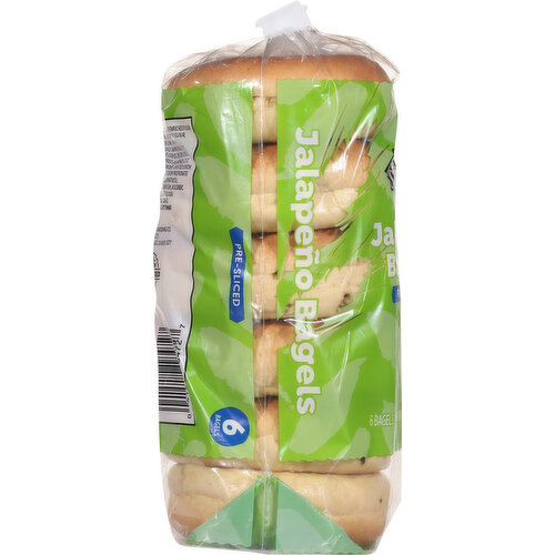 First Street Bagels, Jalapeno, Pre-Sliced