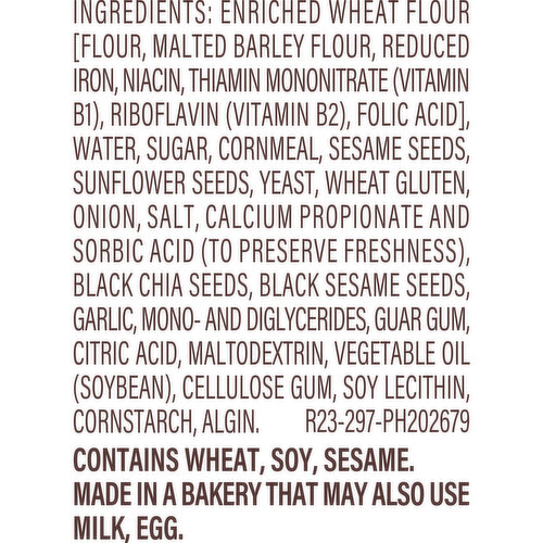 Thomas' Everything Pre-sliced Mini Bagels, 10 count, 15 oz
