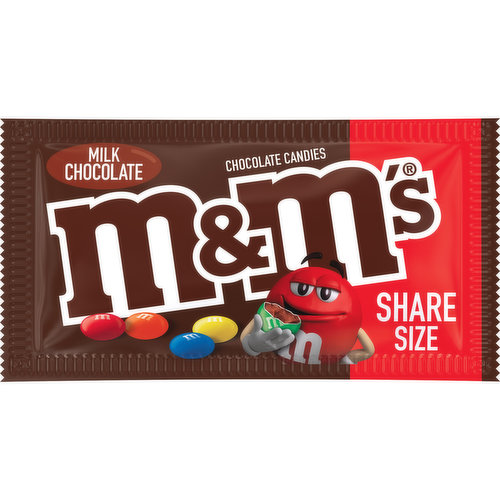 M&M'S M&M'S Milk Chocolate Candy, Share Size, 3.14oz Bag