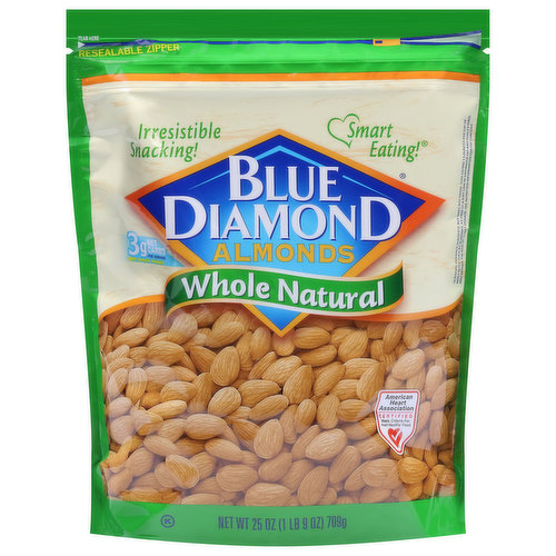Blue Diamond Almonds, Whole Natural