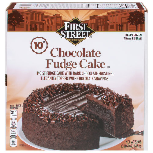First Street Cake, Chocolate Fudge, 10 inch