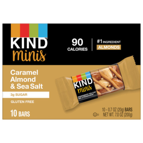 Kind Bars, Caramel Almond & Sea Salt, Minis