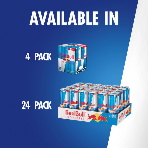 Red Bull Sugar Free Energy Drink with 114mg Caffeine plus Taurine & B Vitamins, 12 Fl Oz