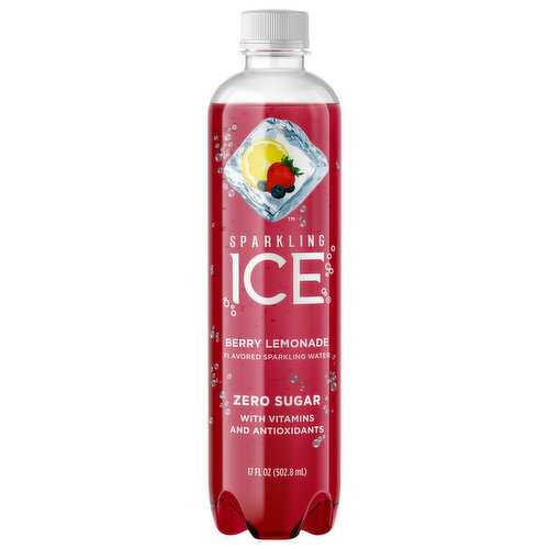 Ice Sparkling Water, Zero Sugar, Berry Lemonade