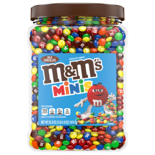 M&M's Chocolate Candies, Milk Chocolate, Minis