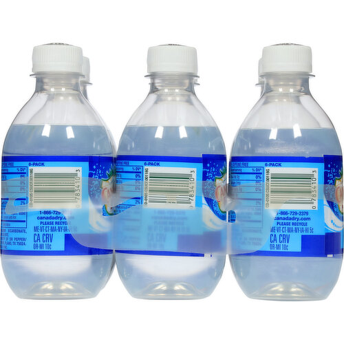 Canada Dry Club Soda, Sodium Free, 6-Pack