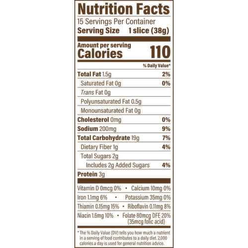 Sara Lee Original White Pre-sliced Bread, 20 oz