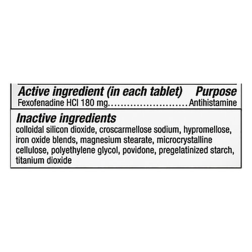 Allegra Allergy, 180 mg, Non-Drowsy, Tablets